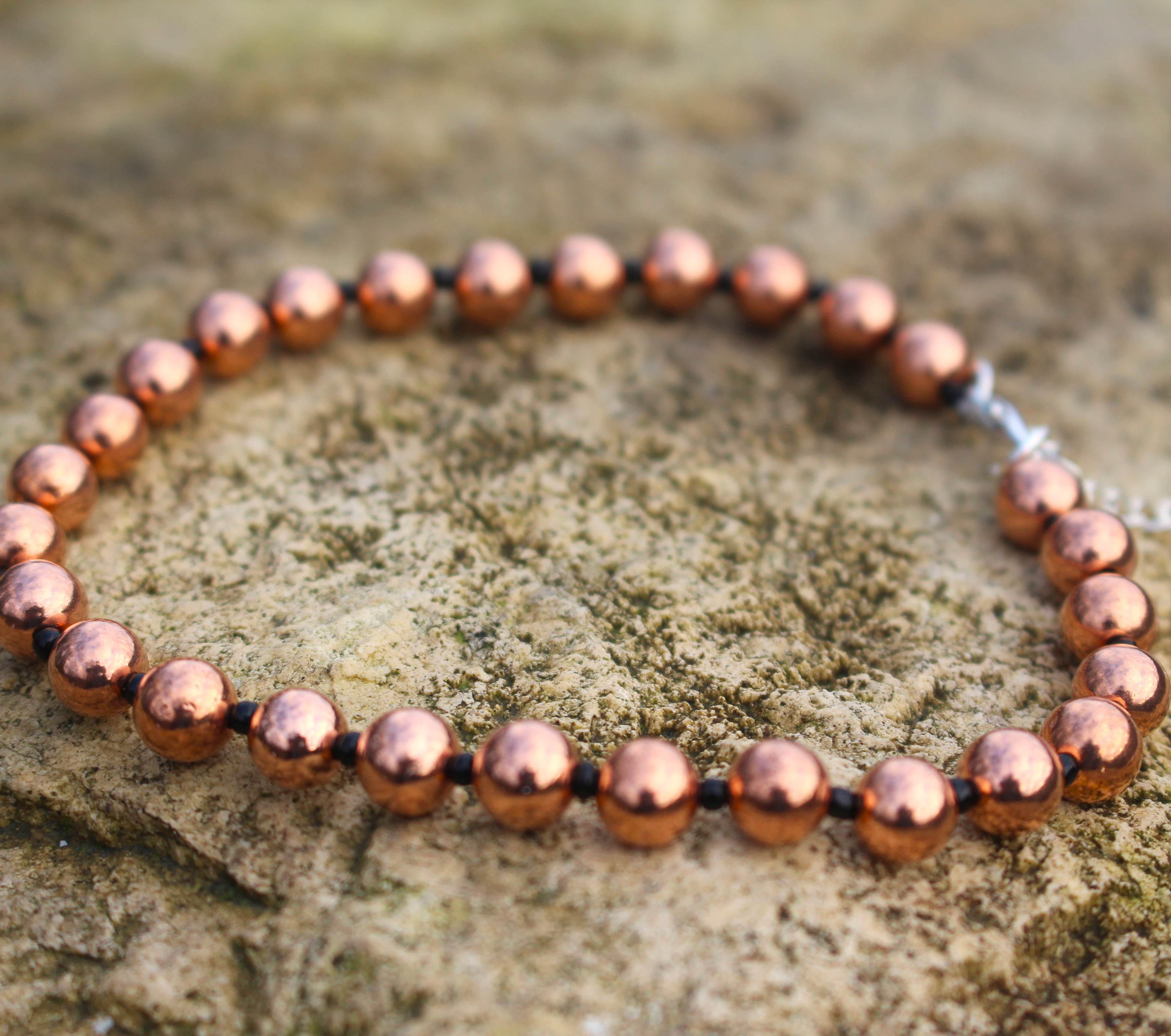 Shungite Bead Bracelets 5/6/8mm or 10mm Olive, Sourced from Zazhoginsky in Karelia - Image 4