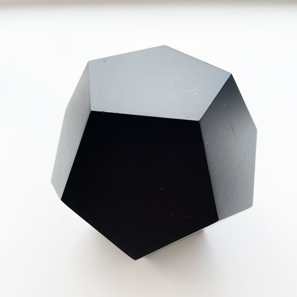 SHUNGITE DODECAHEDRON PLATONIC