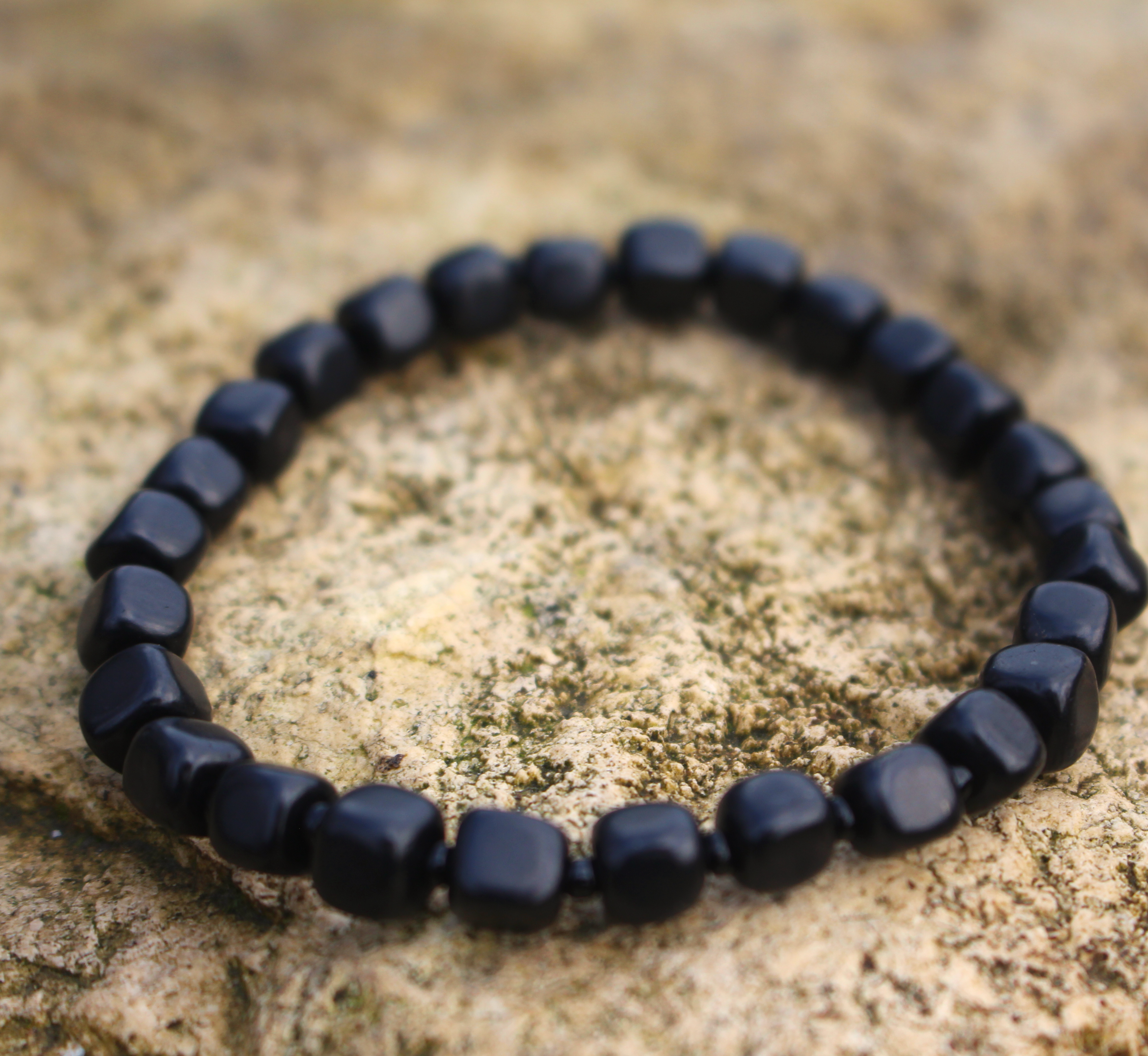 Shungite Bead Bracelets 5/6/8mm or 10mm Olive, Sourced from Zazhoginsky in Karelia - Image 7