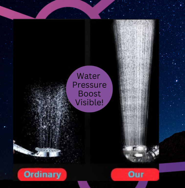 Shungite Showerhead C60 Water Purification Stones, Removes Radioactive elements, Re-mineralises, Softens Water, Energy+ Water Saving - Image 6