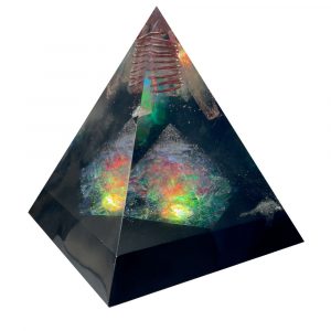 Pyramids with Lights (5 Quartz & Shungite) (5QS)