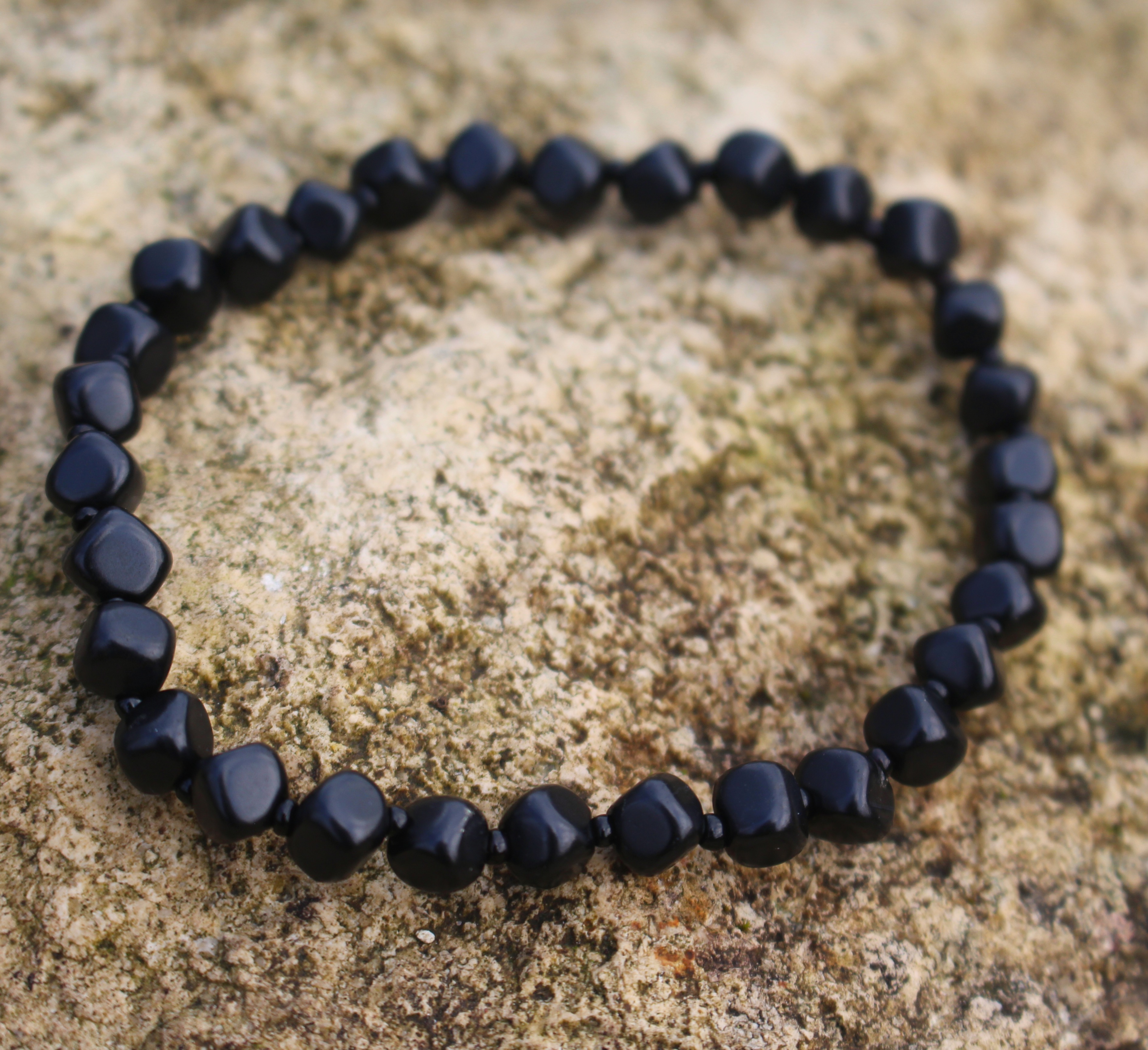 Shungite Bead Bracelets 5/6/8mm or 10mm Olive, Sourced from Zazhoginsky in Karelia - Image 5