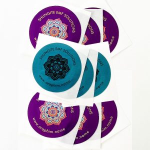 Shungite EMF Stickers -Powerful Instantly Effective, Removes Radiation, Robust protection.