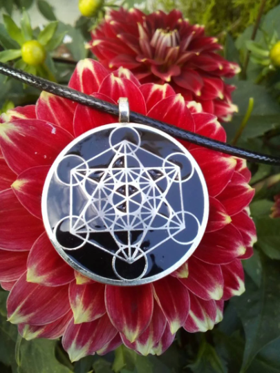 Sacred Geometry Hand Inlayed with Powerful Silver Activated & Elite Shungite. - Image 4