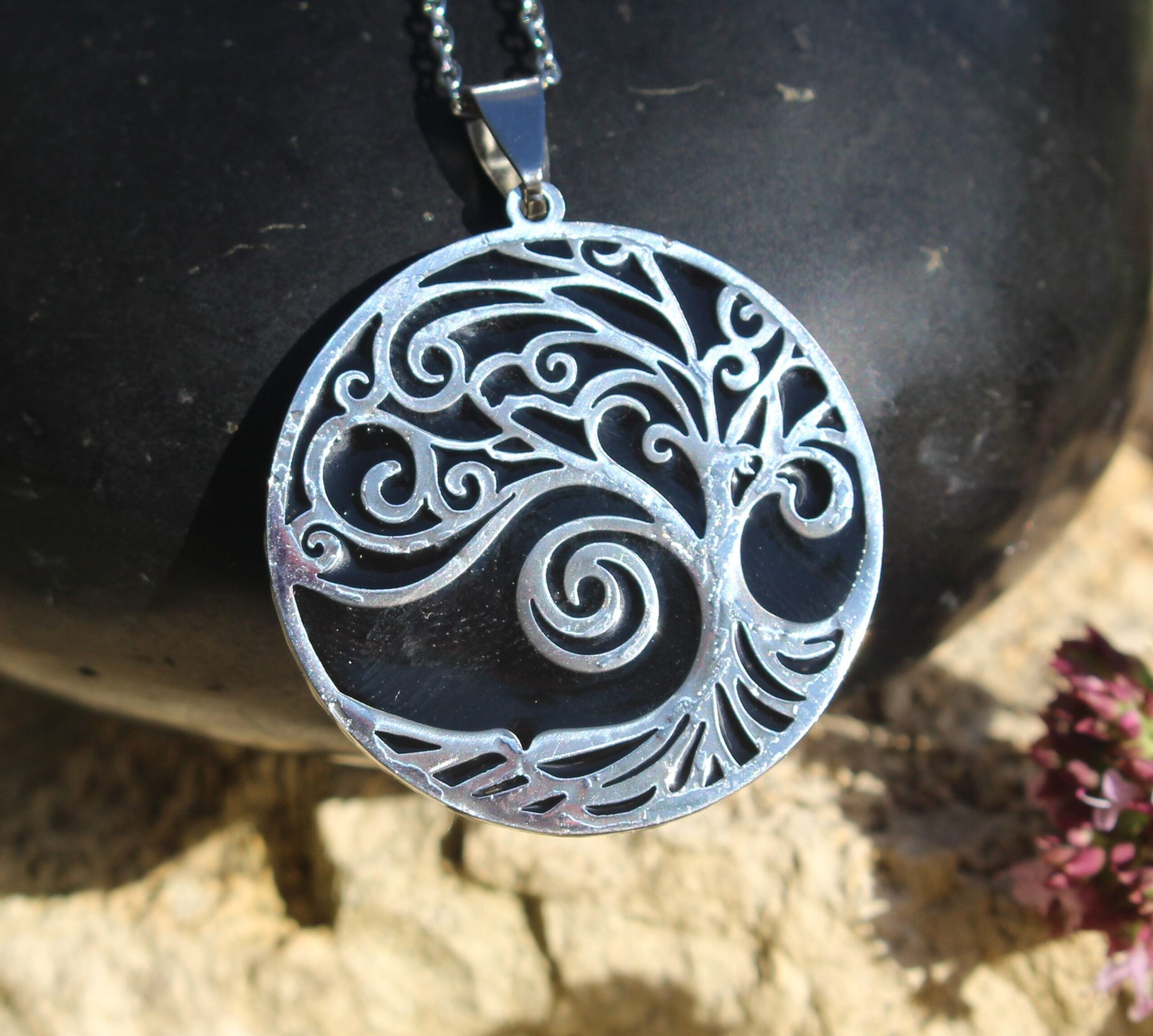 Sacred Geometry Hand Inlayed with Powerful Silver Activated & Elite Shungite. - Image 8